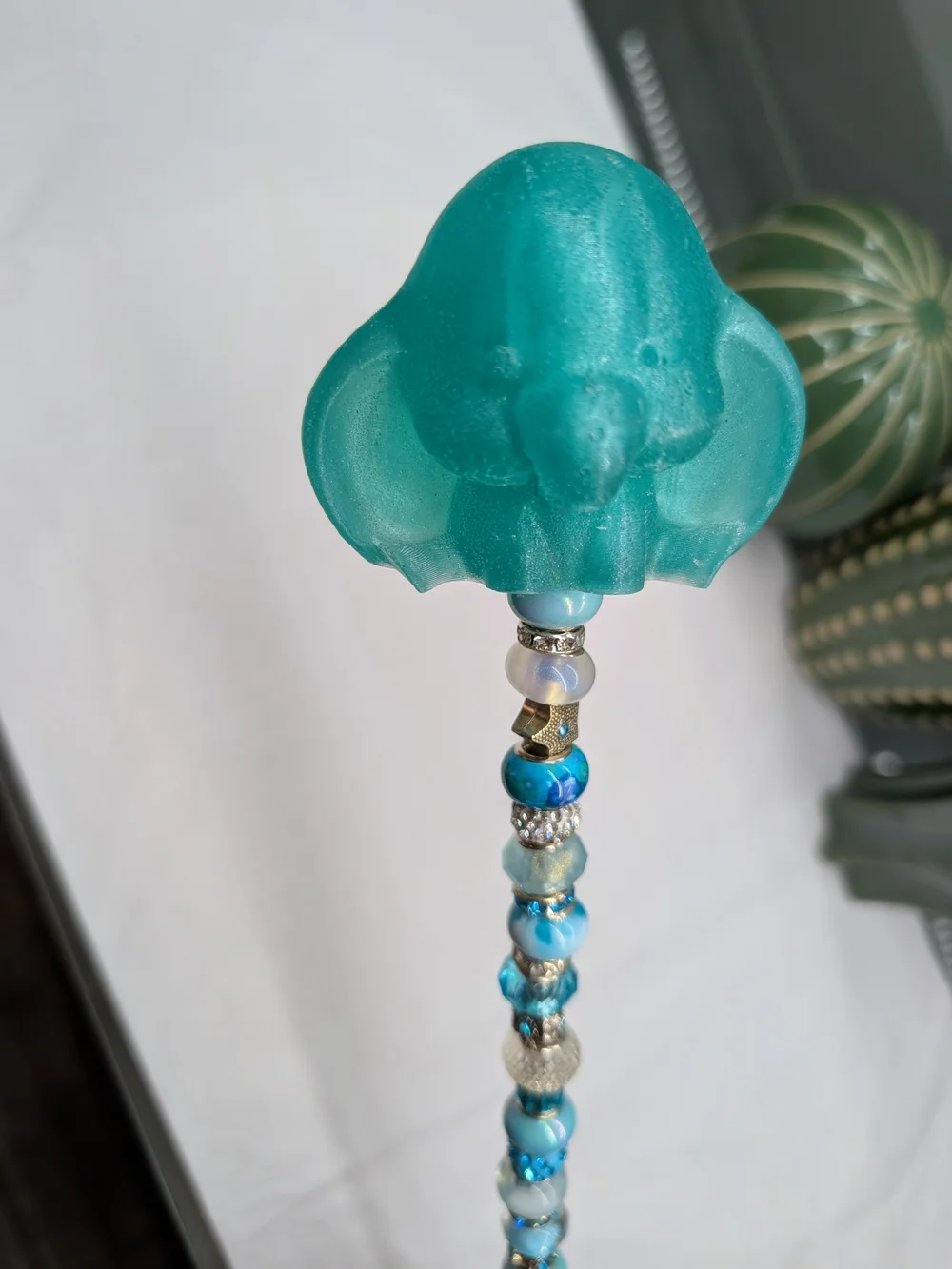 Hand Made Fairy Wand/Plant/Garden Stake W/Resin Dumbo Topper